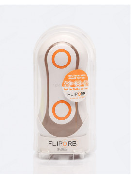 Tenga Flip Orb Orange Crash Masturbator packaging