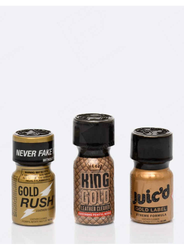 Liquid Gold Poppers Pack x3