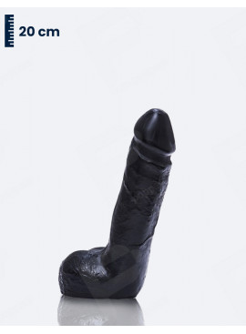 Realistischer Dildo All Black 20 cm