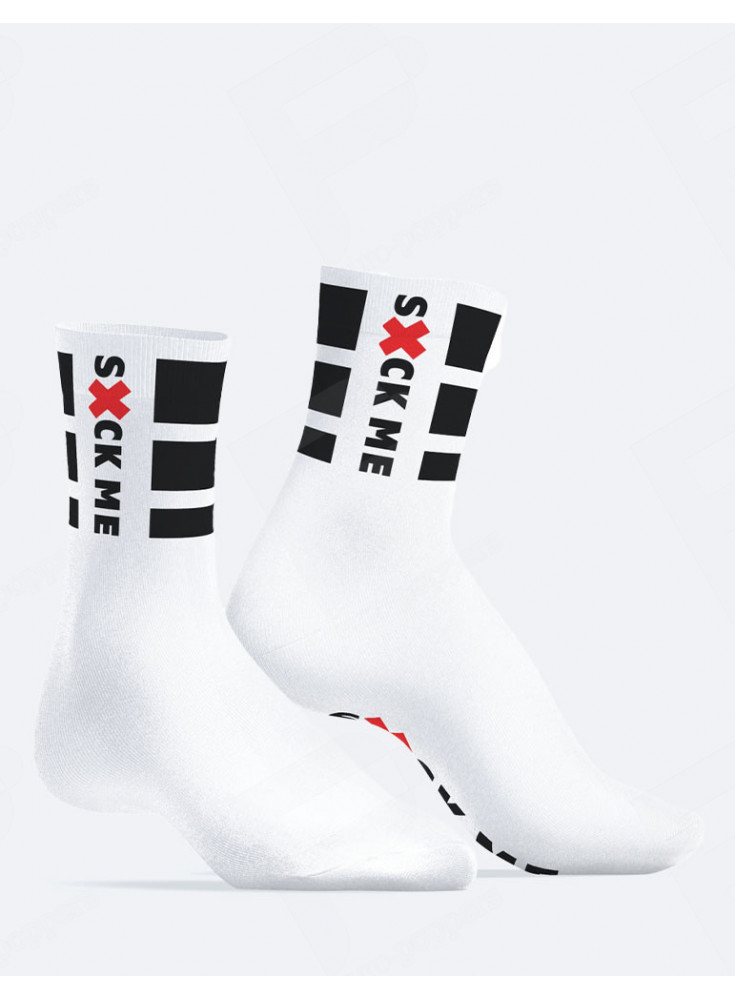 SneakXX Suck Me Socken Weiß