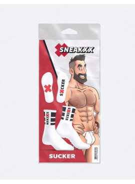 SneakXX Sucker Socken Weiß packaging