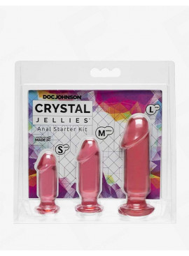 Anal Plug Set Crystal Jellies Doc Johnson mit packaging