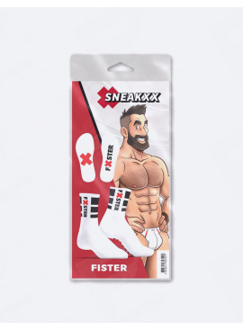 SneakXX Fister Socken Weiß packaging