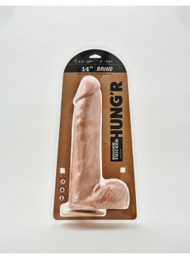 Hung'R Bruno Flesh Dildo mit Saugnapf 36 cm packaging