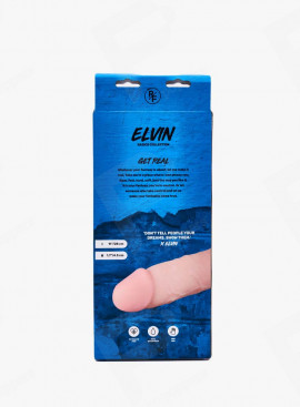 Elvin Realistischer Dildo XL 27,5 cm Real Fantasy packaging hinter