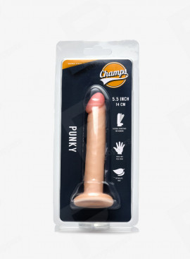 Punky Realisticher Dildo 14 cm Champs packaging