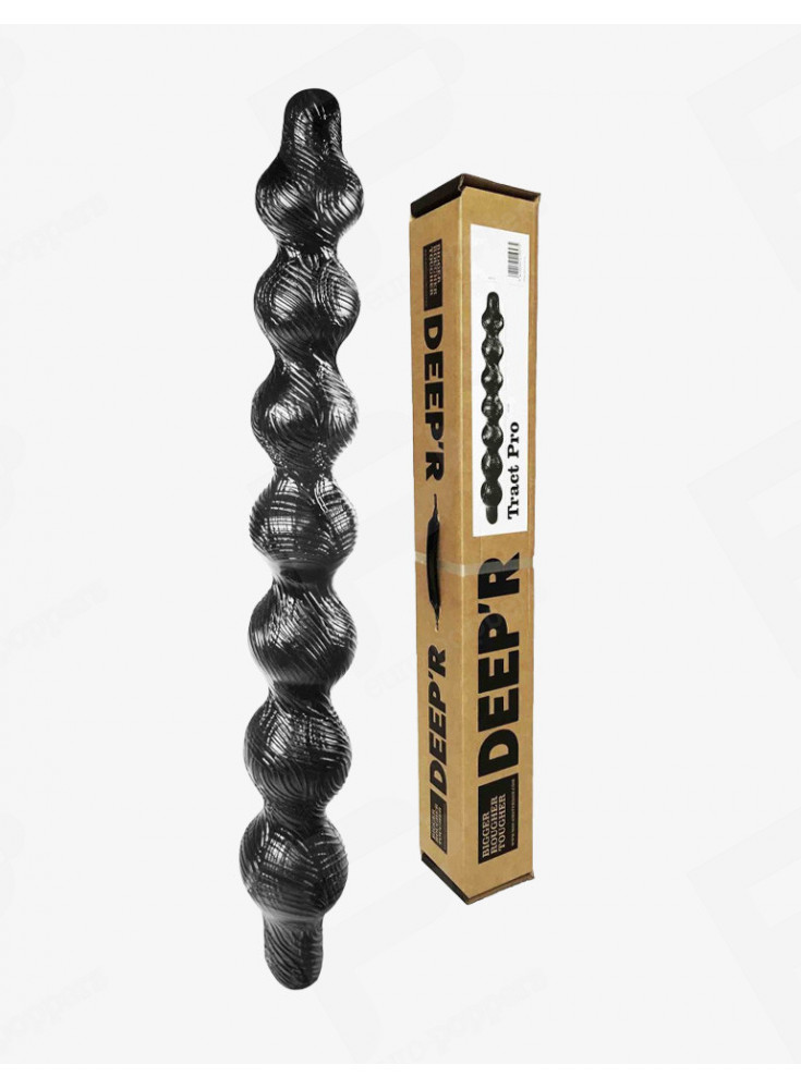 Deep R'Tract Black Dildo 70 cm