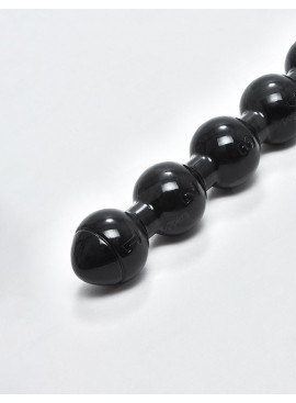 XL Dildo Beaded Hose Black 48 cm Hosed perlen