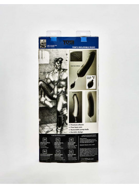 Tom of Finland XL Aufblasbarer Dildo packaking hinter
