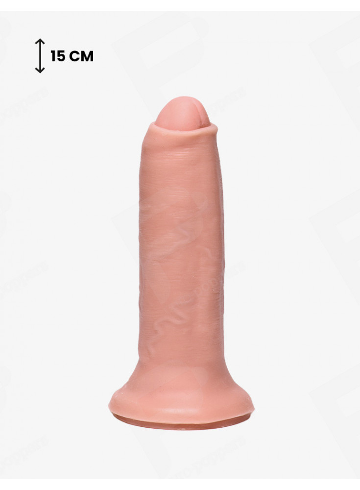 King Cock Realistischer Dildo mit Vorhaut 15 cm