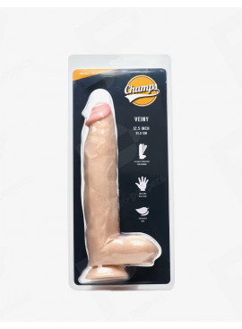 Realistischer Dildo Veiny Champs 31,5 cm packaging