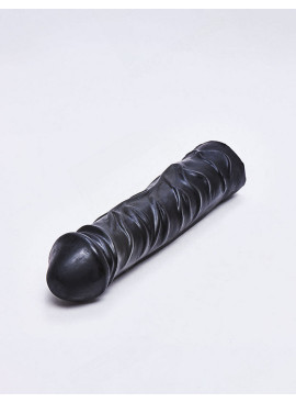 All Black XL Realistischer Dildo 31 cm details