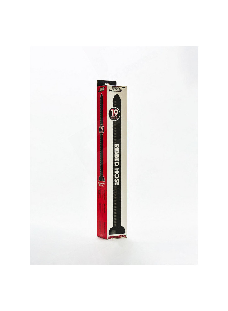 Ribbed Anal Snake Dildo mit Saugnapf 48 cm