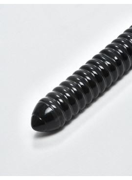 Ribbed Anal Snake Dildo mit Saugnapf 48 cm ende