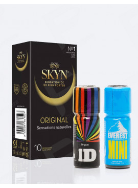 Sex Safe-Pack – 2 Poppers + 10 Skyn-Kondome