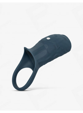 Vibrierende Penishülle mit Ring Boners