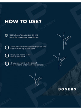 Verstellbarer Cockring Größe S/M Boners anleitung