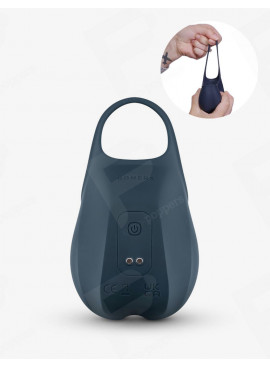 Vibrierender Hodensack-Stimulator mit Cockring Boners mit Hand