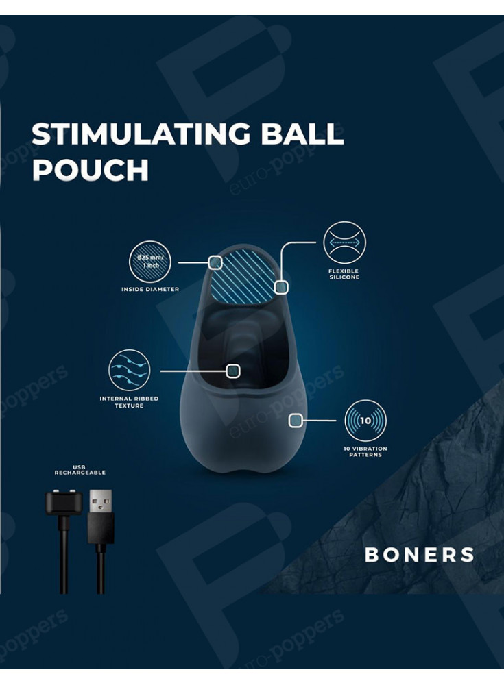 Hodensack-Stimulator vibrant + Cockring - Boners