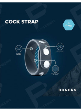 Verstellbarer Cockring Druckknöpfe L – Boners Material