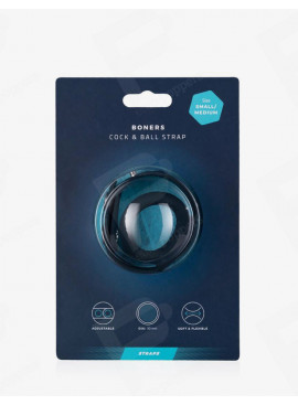 Verstellbarer Cockring und Ballstretcher S/M - Boners mit Packaging