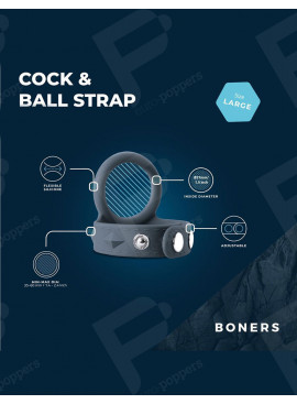Verstellbarer Cockring und Ballstretcher L - Boners Details