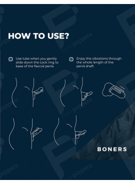 Vibrierender Cockring Multi-Zone Boners Anwendung