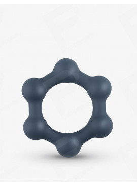 Hexagonaler Penisring mit Stahlkugeln Größe M/L – Boners