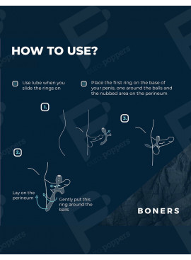 Vibrierender Penisring Triple Stimulation Boners Anleitung zur Verwendung