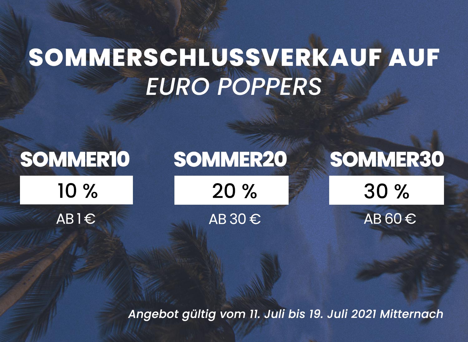 You are currently viewing Sommerschlussverkauf auf Euro Poppers !
