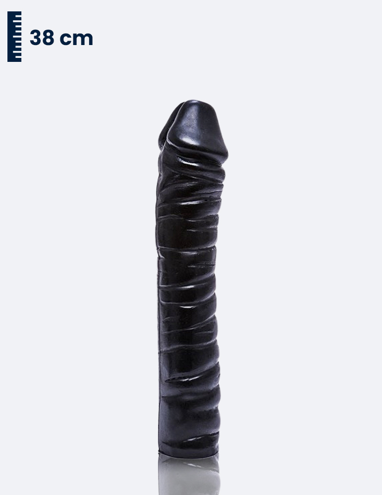 xxl dildo all black 38 cm