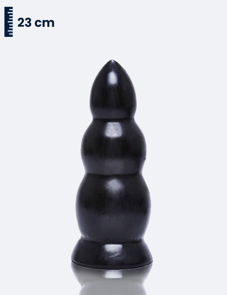 Monster Dildo All Black - 23 cm - Schwarz