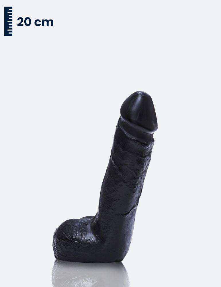 Realistischer Dildo All Black 20 cm