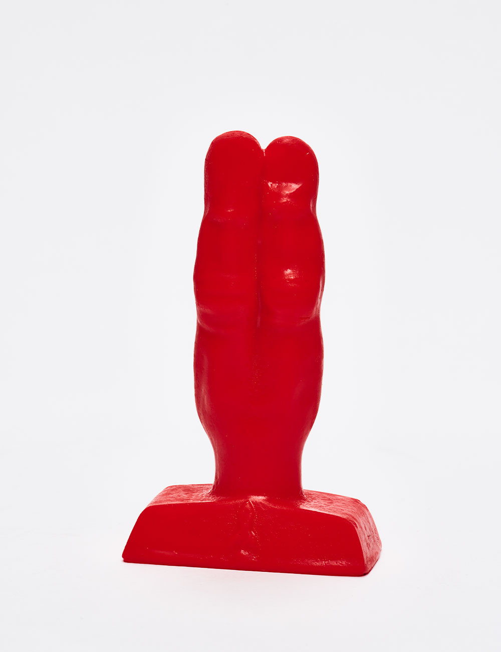 Anal Butt Plug - Two Fingers - 10 cm - Rot